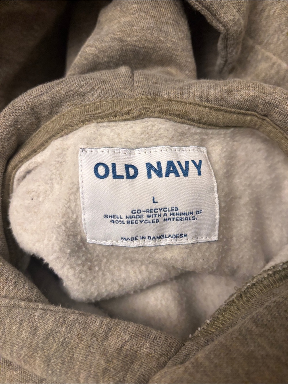 Old Navy Gray Hooded Sweatshirt Pullover - Picture 3 of 6